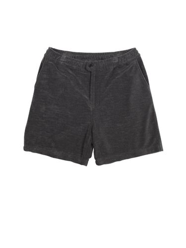 Doville Terry Polyester Cotton Shorts [Charcoal] - SENTIBONES - Modalova