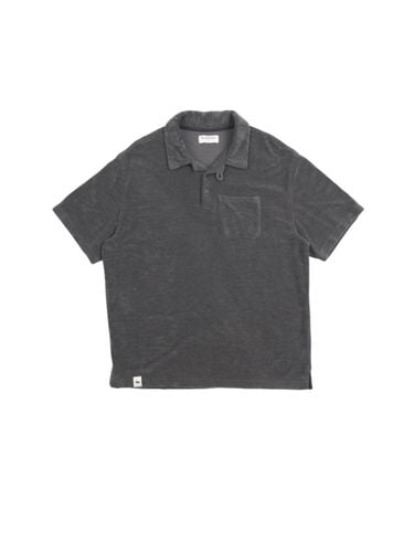 Terry Luxurious Relaxed Polo Shirt [Charcoal] - SENTIBONES - Modalova