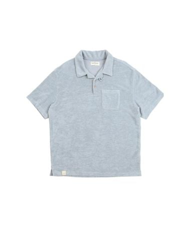 Terry Cotton Polyester Polo Shirt [Sky Blue] - SENTIBONES - Modalova