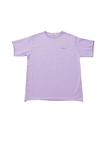 Cotton Cut-off Logo T-shirt [PURPLE] - SENTIBONES - Modalova