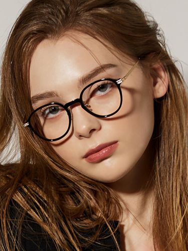 Round Lightweight Dress-Rimmed Eyeglass Frame (NP4055) - NONPICK - Modalova