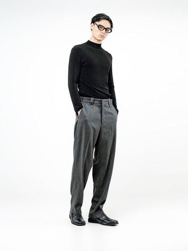 Side Adjust Wool Regular Fit Slacks [Gray] (W244PT02GR-M) - Chance’s noi - Modalova