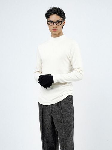 Fleece Wool Half Turtleneck Premium Sweater [Beige] (M244TP03IV) - Chance’s noi - Modalova