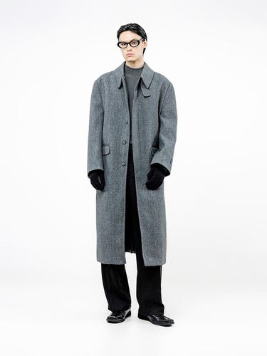 Classic Wool Oversized Chester Coat [Charcoal] (W244OT07CH-M) - Chance’s noi - Modalova