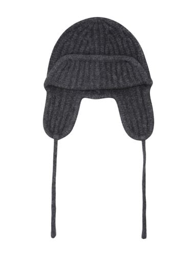 Alpaca Wool Adjustable Earmuff Beanie [] (ENRAX24411GYX) - EPIGRAM - Modalova