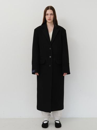 Merino Wool Single-Breasted Maxi Long Coat [] - dankedir - Modalova