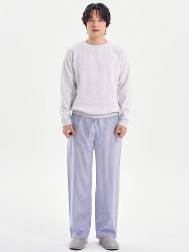 Pure Cotton Regular Fit Striped Pajama Pants [Pink] - MAY FLOWER - Modalova