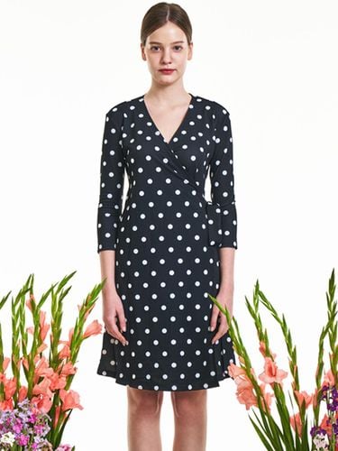 Classic Polka Dot Wrap Dress [] - Chae Look - Modalova