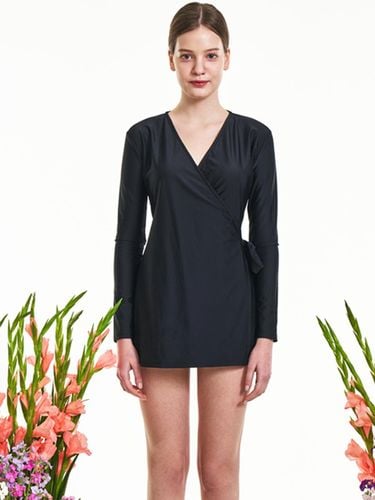 Classic Wrap Adjustable Nylon Dress [] - Chae Look - Modalova