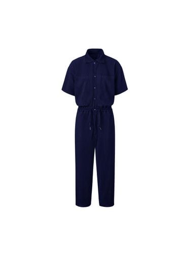 Unisex Short-sleeve Pleated Jumpsuit [] - MONPLISSE - Modalova