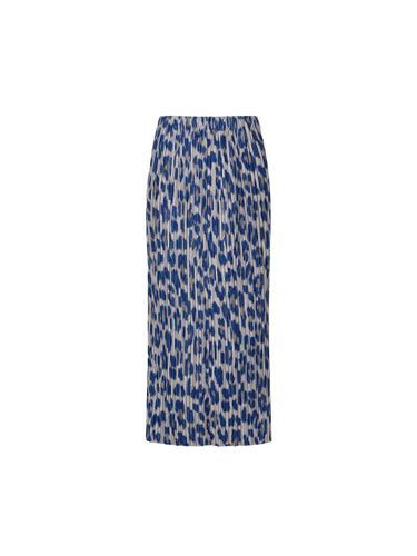 Leopard Print H-Line Pleated Skirt [] - MONPLISSE - Modalova