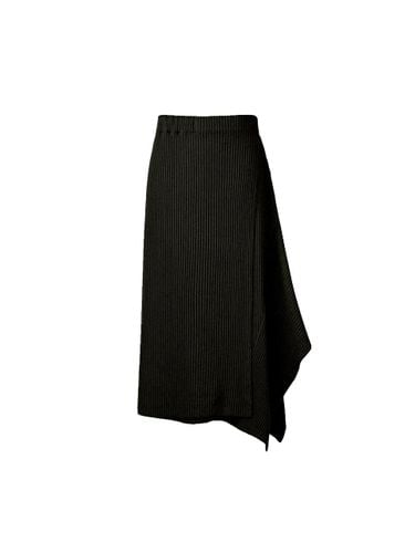 Side Patch A-Line Pleated Skirt [] - MONPLISSE - Modalova