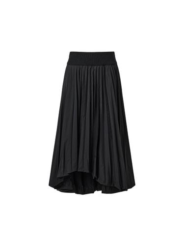 Unbalanced Volume Pleated A-Line Skirt [] - MONPLISSE - Modalova