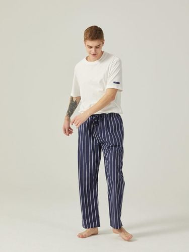 Cotton Striped Adjustable Drawstring Pajama Pants (3C) - SLEEPYCAT - Modalova