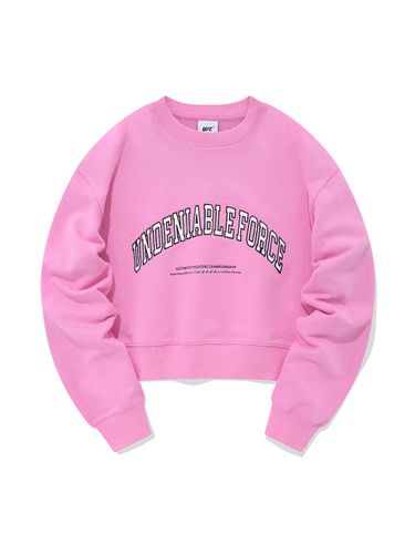 Arch Logo Overfit Crop Sweatshirt [Light Pink] (U2SWT3244LP) - UFCSPORT - Modalova