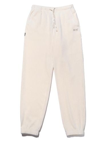 Velour Relaxed Fit Ribbed Track Jogger Pants [Beige] (U2LPT3306IV) - UFCSPORT - Modalova