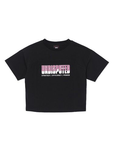 UFC Back Slit Crop T-shirt [Black] (U1SST1240BK) - UFCSPORT - Modalova