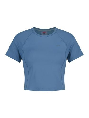 Wave Slim Crop Fit Short Sleeve T-shirt [Dark Blue] (U4SSV2214DB) - UFCSPORT - Modalova