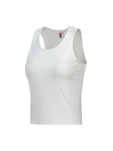 Groove Slim Crop Fit Sleeveless Inner Cap Top [Beige] (U4SLV3204OW) - UFCSPORT - Modalova