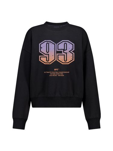 UFC 93 Relaxed Fit Athletic Cotton Blend Sweatshirt [Beige] (U2SWV3203BK) - UFCSPORT - Modalova