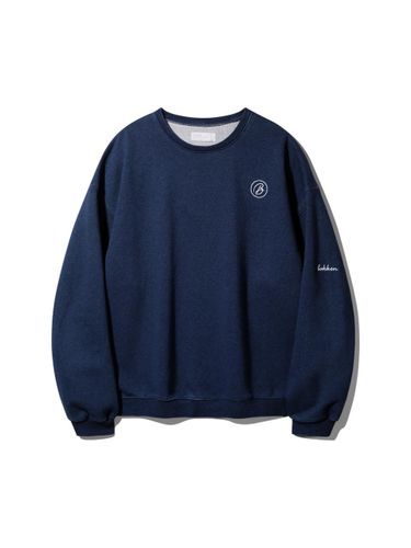 Washed Denim Cotton-Poly Vintage Sweatshirt [] (BK5978) - BAKKEN - Modalova