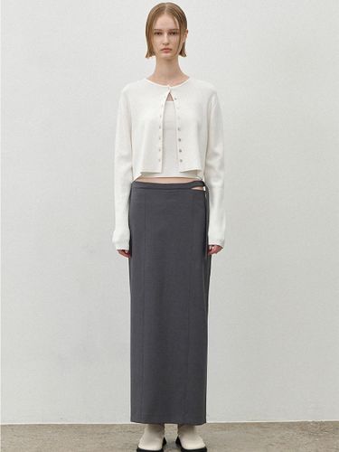 Cropped Essential Rayon-Nylon Cardigan (CD-2183) - Atelier Nain - Modalova