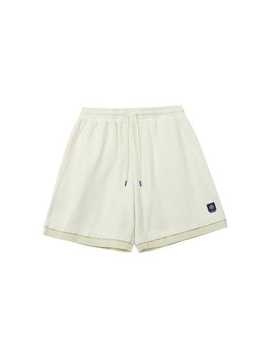 Woven Mix Waffle 4.5-Length Shorts [Cream] (1152) - PAN AM - Modalova