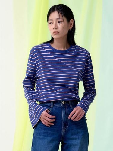 MultiStripe Long Sleeve Cotton T-Shirt [] (KE5140M05P) - kuho plus - Modalova