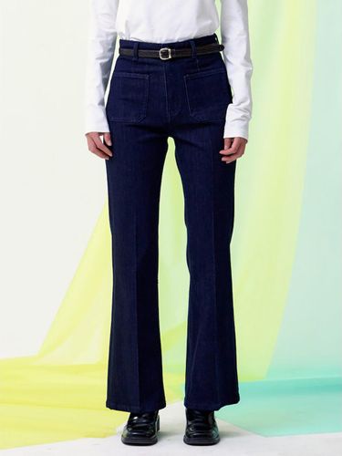 Outpocket Slim Bootcut Stretch Denim Pants [] (KE5121M54R) - kuho plus - Modalova