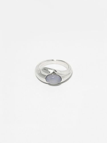 Wave-inspired Sterling Chalcedony Ring - VINOOM - Modalova