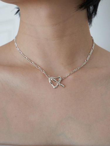 Sterling Silver Adjustable Heart Necklace - VINOOM - Modalova