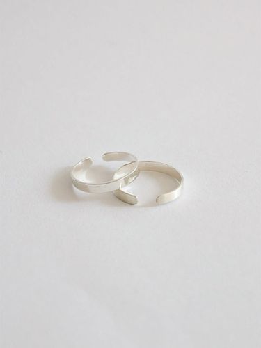 Sterling Matte Open Band Ring - modernlike - Modalova