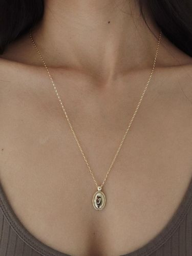 Round Sterling Oval Pendant Necklace - VINOOM - Modalova