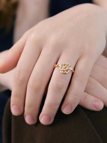 Braid Twisted Gold-Plated Ring [Gold] - OudStudio - Modalova