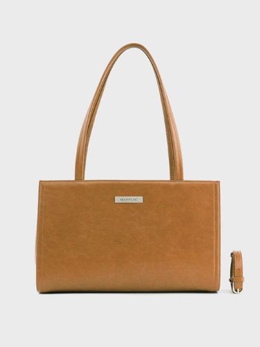 Vegan Leather Shoulder Crossbody Bag [Tan] (AP24-2348-TN) - MONSAC - Modalova