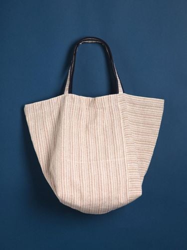 Stripe Linen Shopper Bag [] (YB1001BE) - Yellowstone - Modalova