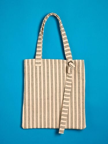 Stripe Knots Organic Cotton Bag [] (YB1005BK) - Yellowstone - Modalova