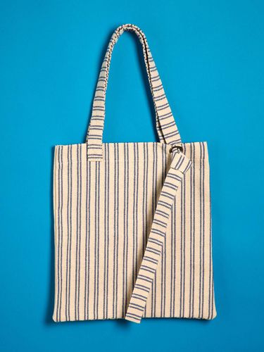 Stripe Knots Organic Canvas Bag [] (YB1005BU) - Yellowstone - Modalova