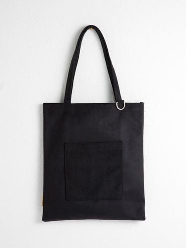 Suede Front Pocket Eco Canvas Shoulder Bag [] (YS2080BK) - Yellowstone - Modalova