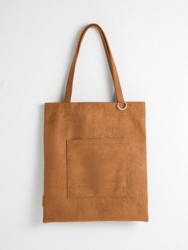 Suede Front Pocket Organic Canvas Shoulder Bag [] (YS2080CL) - Yellowstone - Modalova