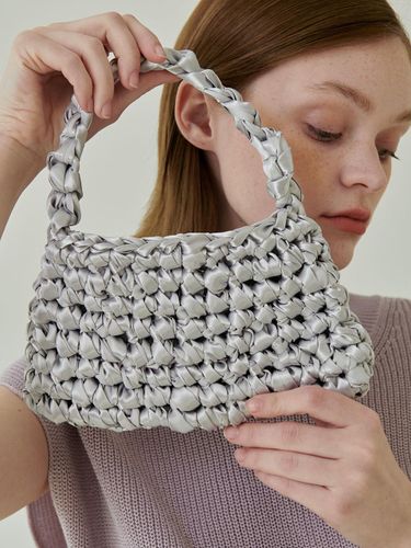 Hand-knitted Square Net Mini Bag - ACOC - Modalova