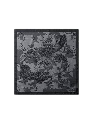 Mosaic Embossed Texture Silk Scarf [] - MAYA SAPANA - Modalova