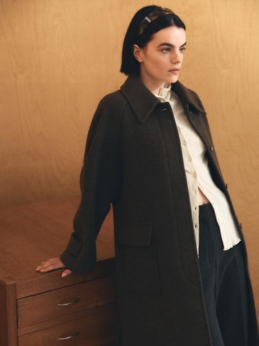 Cashmere Wool Balmacaan Coat [Light ] - FRONTROW - Modalova