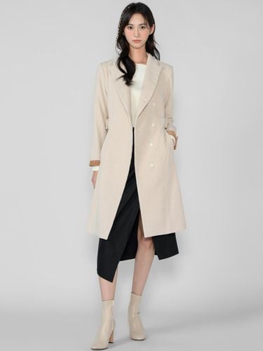 Diagonal Corduroy Sustainable Coat [Beige] - HYEYEONG KIM - Modalova