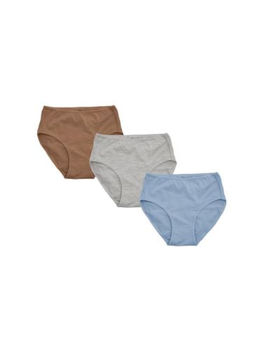 Organic Cotton Pressure-Free Easy Brief [Beige/Melange Grey/Dusty Blue] - 5PENiNG - Modalova