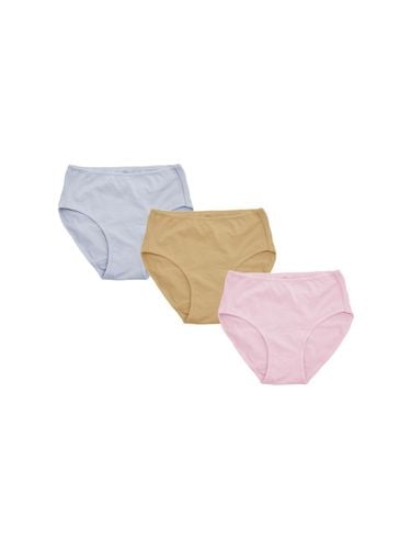 Organic Cotton Pressure-Free Easy Brief [Rain/Beige/Baby Pink] - 5PENiNG - Modalova