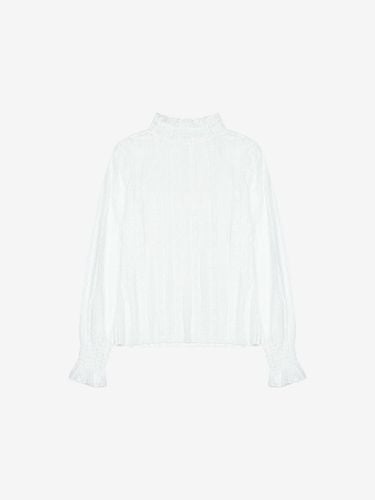 Lace See-through High Neck T-shirt (TKIAB2801) - VIKI - Modalova