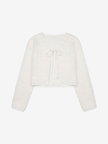 Boucle Ribbon Cardigan Style Jacket (TKJAA2102) - VIKI - Modalova