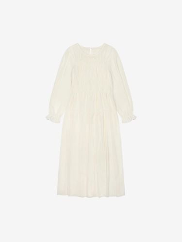 Chiffon Smocked Long Dress (TKOAC2502) - VIKI - Modalova