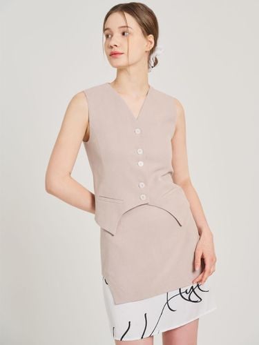 Satin Tunic Modal Skirt [Dusty Pink] - HYEYEONG KIM - Modalova